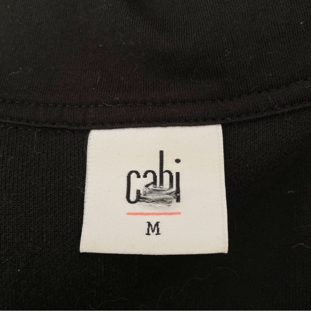 CAbi Black and Gray Striped Bomber Jacket - Picture 5 of 6